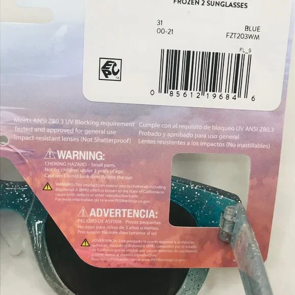 Disney Frozen 2 Princess Elsa 100% UV Girl's Sunglasses New In Package - Picture 4 of 9